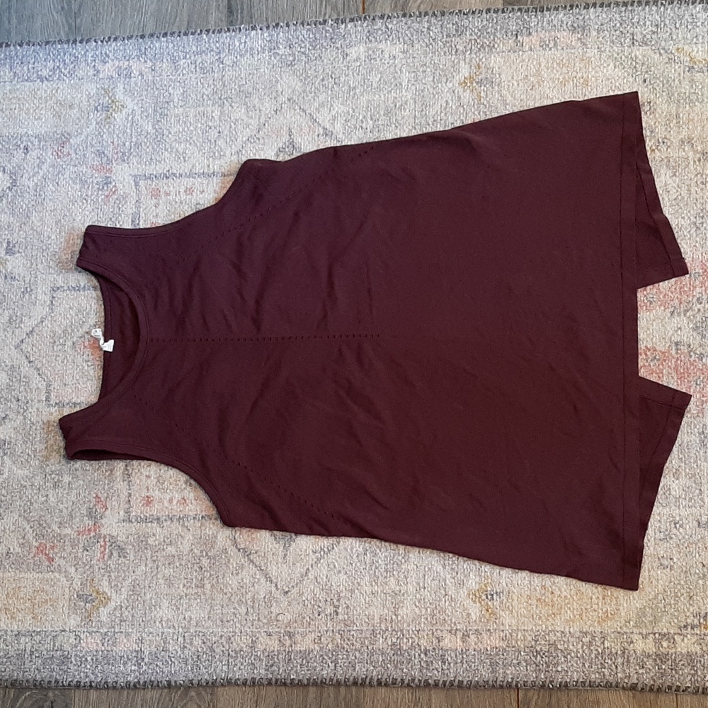 Athleta dark purple work out tank top size small